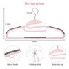 BAGAIL Plastic Hangers 50 Pack with Non-Slip Design,0.2 Inches Thick,