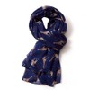 GFM® Giraffe Print Scarf - All Seasons Scarf (FLD-PSCF-GF-71-GHNL-Blue)
