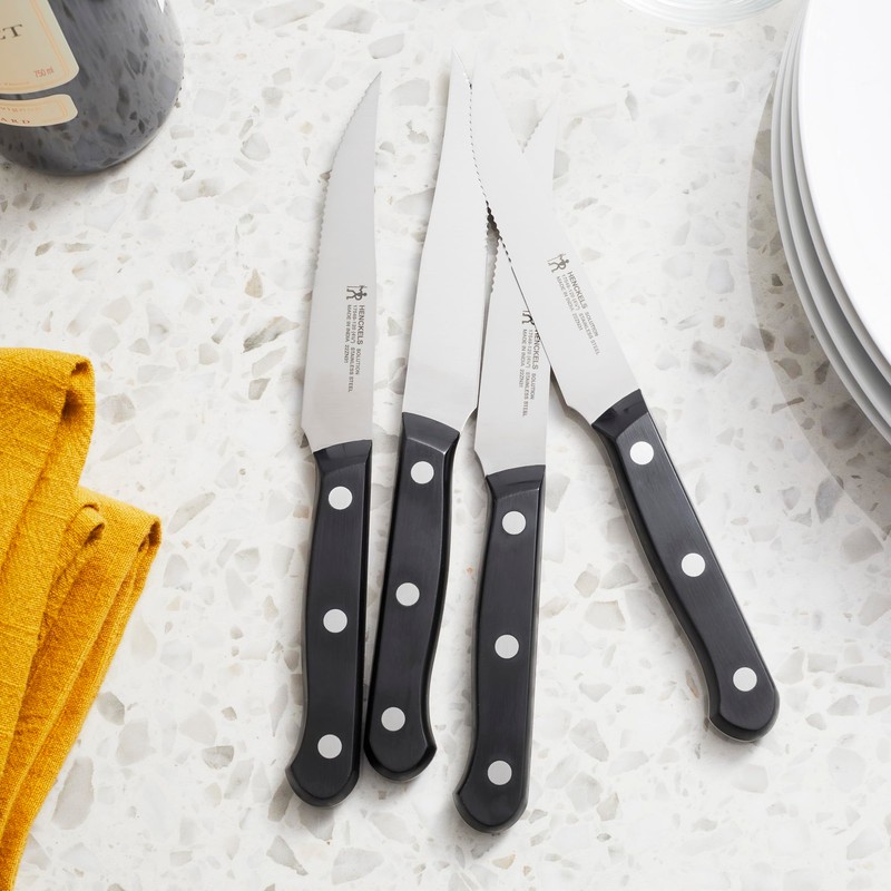 HENCKELS Solution Razor-Sharp Steak Knife Set of 4, German Engineered