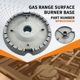 W10256028 Surface Burner Base Fit for Whirlpool Gas Range Replace WPW10256028 Cooktop Stove KSGG700ESS WEG745H0FS KSGB900ESS KSDB900ESS WEG730H0DS