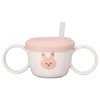 Baby Learning Drinking Cup 200mL Cartoon Animal Print Silicone Training