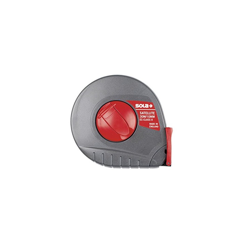 Sola 50055701"Satellite ST 10" Tape Measure, Black/Red, 10 m