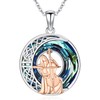LES OSEWA Cello Necklace for Women Sterling Silver Cello Pendant