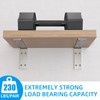 YUMORE Shelf Bracket 8 inch, Heavy Duty (1/5") Thick Solid