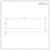 Milano - White Waterproof Straight Bath Front Panel - 1700mm