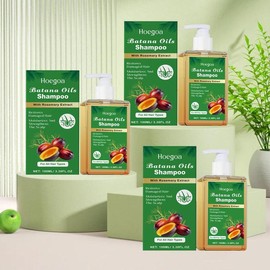 Hoegoa Nourishing Batana Oil Shampoo, Deep Cleaning Hair Shampoo for Strengthening Hair & Scalp, Gentle Hair Care Products for Women & Men - Specification: 100ml, Color: Clear