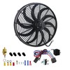PRUNkuar 16 inch Electric Radiator Cooling Fan 12V with 1000