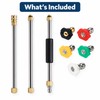 High Pressure Washer Extension Rod Kit with 1/4-Inch Quick Connect