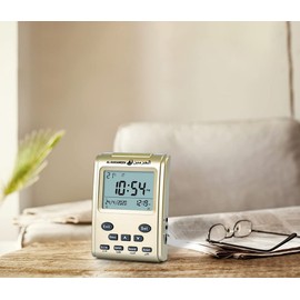 AL-HARAMEEN Azan Clock,LCD Prayer Clock,Table Clock,Read Home/Office/Mosque Digital Azan Clock HA-3011(Gold)