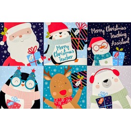 30 Mini Christmas Cards for Children - Fun Kids Designs