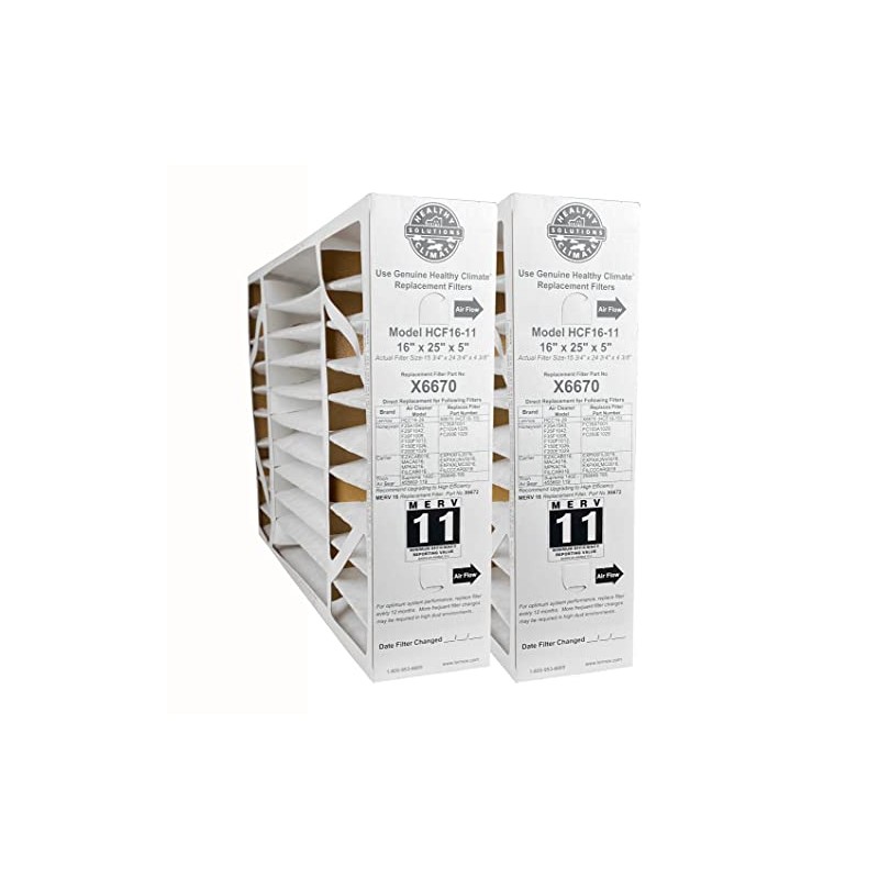 Lennox X6670 - (2-Pack) Healthy Climate 16" x 25" x