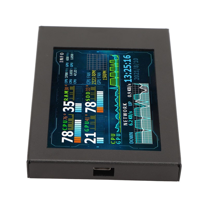 3.5in IPS PC Temp Monitor USB Mini Screen AIDA64 PC