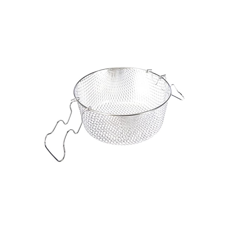 IBILI Frying Basket with Two Side Handles, Tinplate, Silver, 23