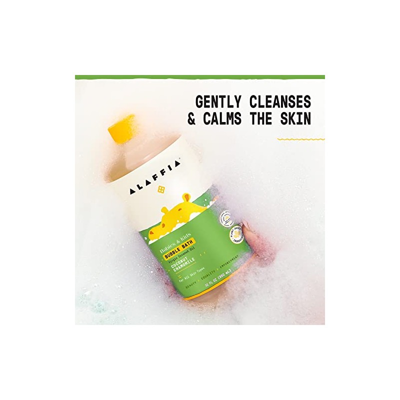 ALAFFIA Coconut Bubble Bath, 32 FZ