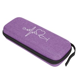 YUYTE Funda para Estetoscopio, Estuche para Estetoscopio, Bolsa de Almacenamiento de Estetoscopio de Choque Simple, Caja Organizadora de Estetoscopio Portátil EVA (Púrpura)