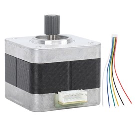 42mm Stepper Motor 2 Phase 4 Wire 1.8 Degree Stepper Motor with Connecting Cable for DIY 3D Printer Monitoring Equipment