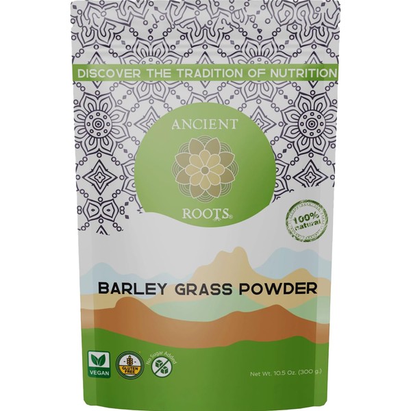 Ancient Roots Barley Grass Powder - 100% Pure & Natural,