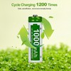 POWJIELI POWJIELI Ni-MH Rechargeable AA Batteries,1.2V 1000mAh High Capacity Pre-Charged
