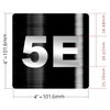 Apartment number 5E sign - UNIT NUMBER 5E SIGN/SUITE 5E