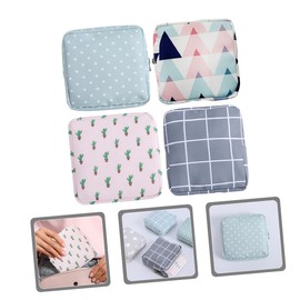 FOMIYES 4pcs Sanitary Napkin Bag Toiletries Bag for Period Pad Pouch Maternity