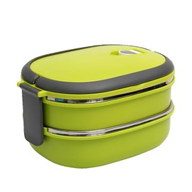 Lunch Box, Stackable 2 Layers Containers, Portable 1480ml Large Capacity Leakproof Bento Box, Stainless Steel Bento Box for Kids and Adults
