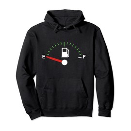 Gas Fuel Gauge Car Truck Empty Full Tank Pullover Hoodie