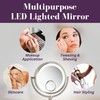 JERDON Plug in Lighted Wall Mount Makeup Mirror - 1X/7X/15x
