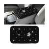 Mandark Bling Car Center Console Cover, Rhinestones Crown Vehicle Armrest
