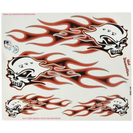 Quattroerre 9012 Sticker Skulls and Flames Table