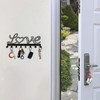 YXE Metal Key Holder Wall Mount, 8 Hooks, Key Organizer