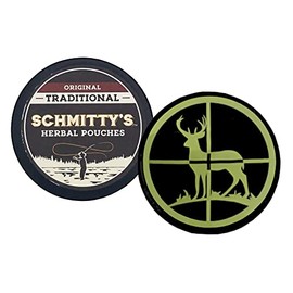 DC Crafts Nation Skin Can Cover Deer with 1 Can Schmitty's Herbal Snuff Original Pouches