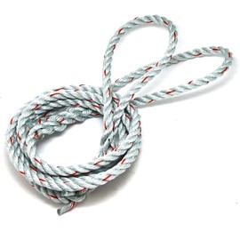 ユタカメイク 台付ロープ 12mm×2m ダイヤロープ 3ッ打 DR-122 両端サツマ加工 輪加工 擦れに強い 結束 荷役 作業用