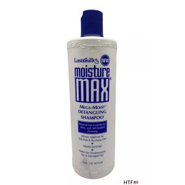 Lustrasilk Moisture Max Mega Moist Detangling Shampoo 16 oz