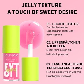 EONFAVE Lip gloss set, 5 pieces lip oil set, nourishing and moisturising