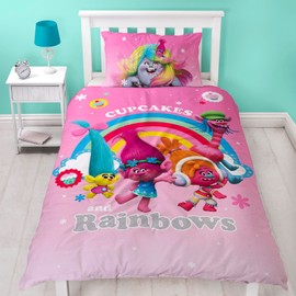 Trolls Dreams Single Duvet Cover and Pillowcase Set