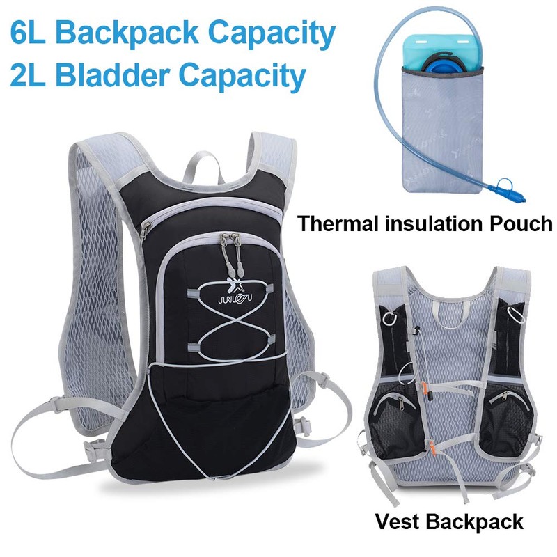 TEUEN Hydration Backpack with Hydration Bladder 2 l, Small Running