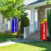 Reallnaive 2 Pcs Now Leasing/available 10 ft Swooper Feather Flags