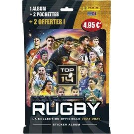 Panini Rugby Top 14 Album 2024-2025 + 2 Sleeves + 2 Free 004872SPCFGD