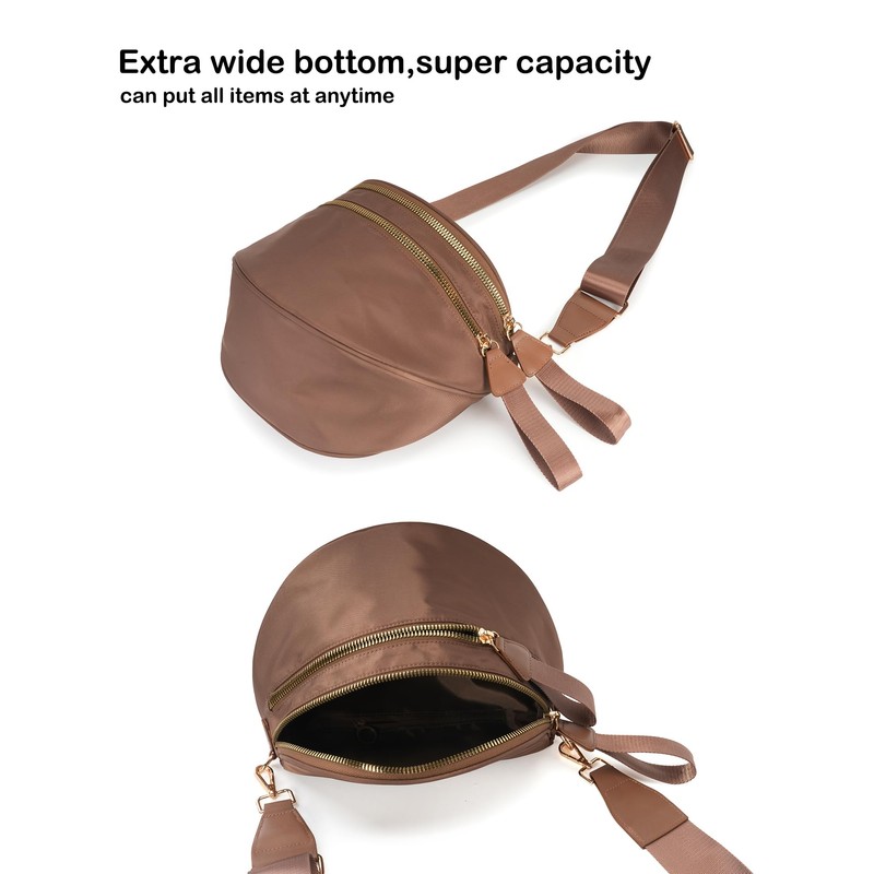 Spacious Nylon Crossbody Bag Bum Bag Handbags Wallets Purses Trendy