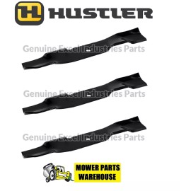 HUSTLER (3) GENUINE OEM HUSTLER MOWER MULCHING BLADES 796623 48" FASTRAK SPORT TRIMSTAR
