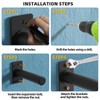 Wall Mounted Weight Plate Holder, Weight Rack Storage for 2"