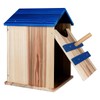 Screech Owl House, Large Handmade Wooden Owl Boxes for Outside