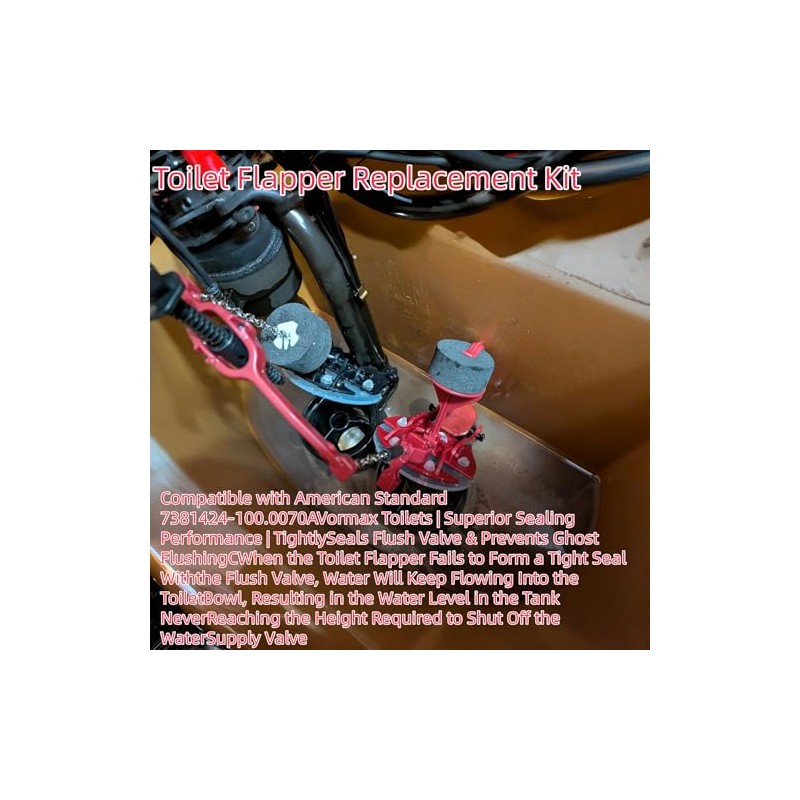 Toilet Flapper Replacement Kit 7381657-200.0070A for American Standard Vormax Toilets