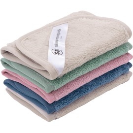 S&T INC. Makeup Remover Wipes for Skin Care, Reusable Makeup Wipes, Travel Essentials, Assorted Colors, 6 Inch by 12 Inch, 5 Pack