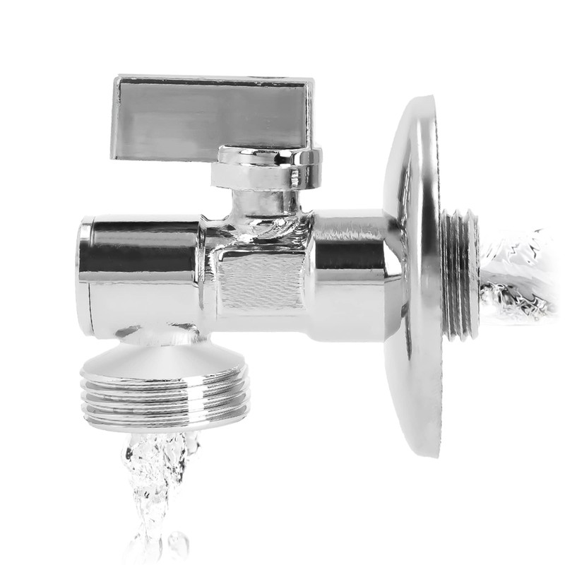 Angle Valve with Filter 1/2 Inch Male x 3/4 Inch