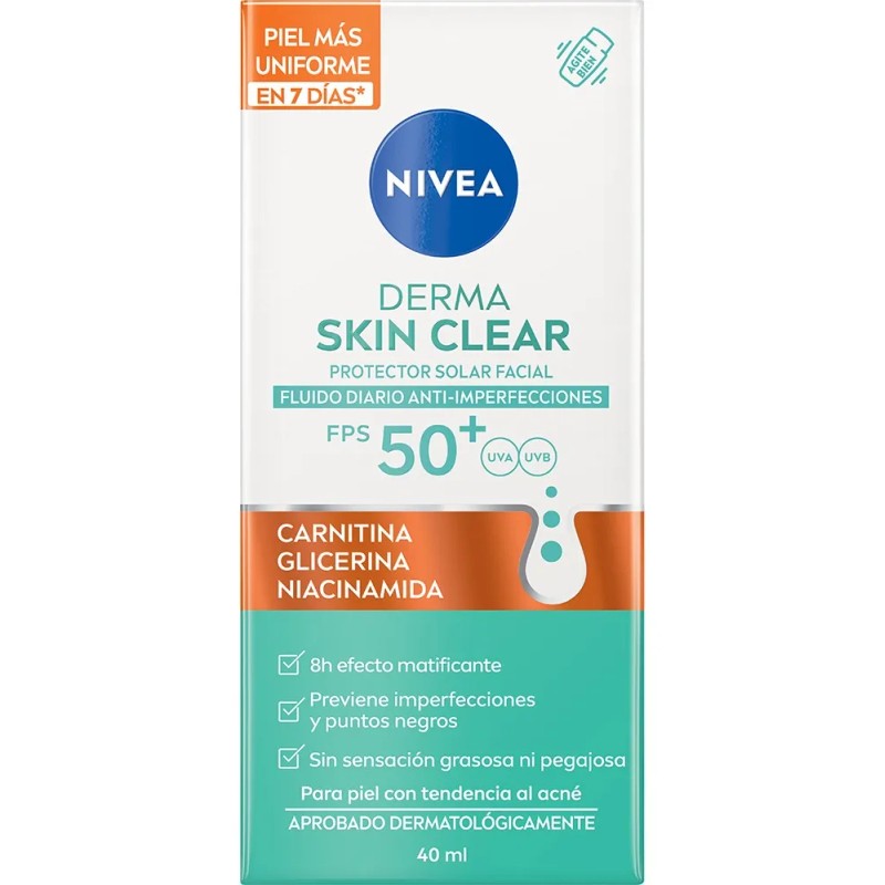 Nivea Derma Skin Clear Fluido Diario Anti-imperfección 40ml Todo Tipo