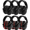 6 Pack Ear Protection Earmuffs, Shooting Ear Protection, NRR 31dB Noise Reduction Hearing Protection for Gun Range/Shooters/Mowing/Construction/Work