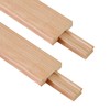 Wax Coated 16 Inches Wood Drawer Slide 2PCS, Classic Traditional