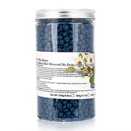 Hard Wax Beans 4 Flavors Depilatory Hot Film for Body Hair Removal Premium 500g Bikini & Leg Waxing Kit, Compatible with Wax Warmers