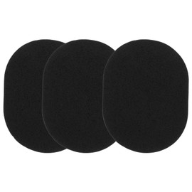 BIUDECO 3pcs Bamboo Charcoal Facial Cleanser Natural Scrub Sponge Set for Daily Face Cleaning